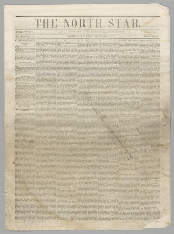 The North Star, Vol. I No. 37, September 8, 1848. Creator: Unknown.