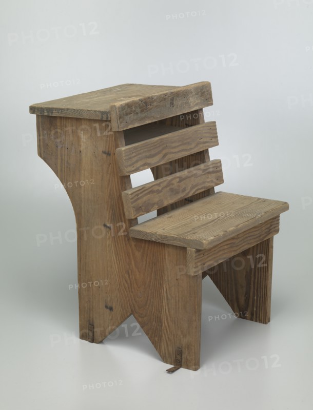Wooden school desk from Bethel Evangelical Lutheran Church and School, 1925-1963. Creator: Unknown.
