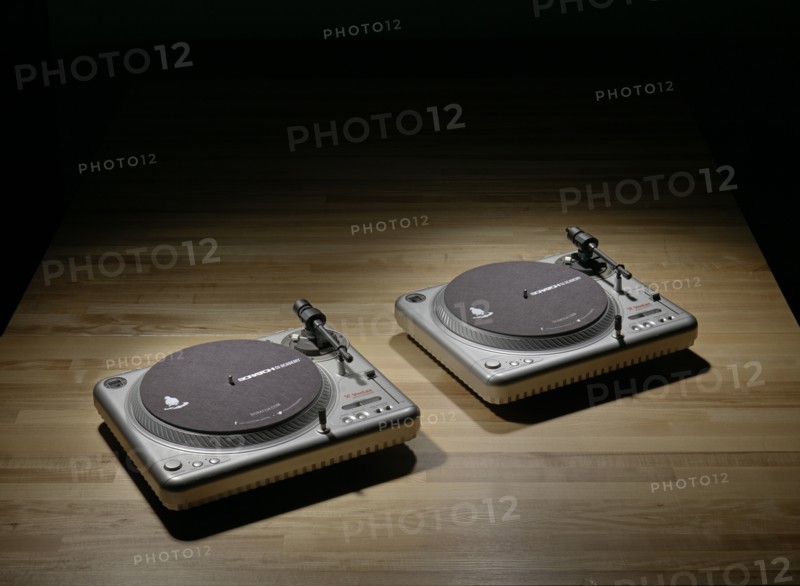 Turntable used by Grand Wizzard Theodore, 2000s. Creator: Vestax.