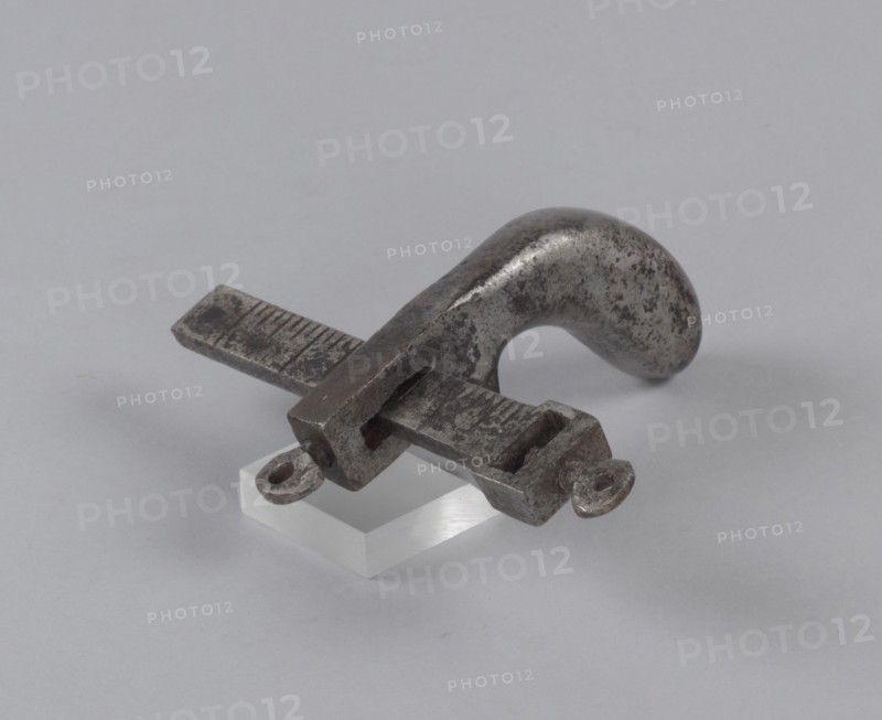 Metal leatherworking gauge, ca. 1850-1900. Creator: Unknown.