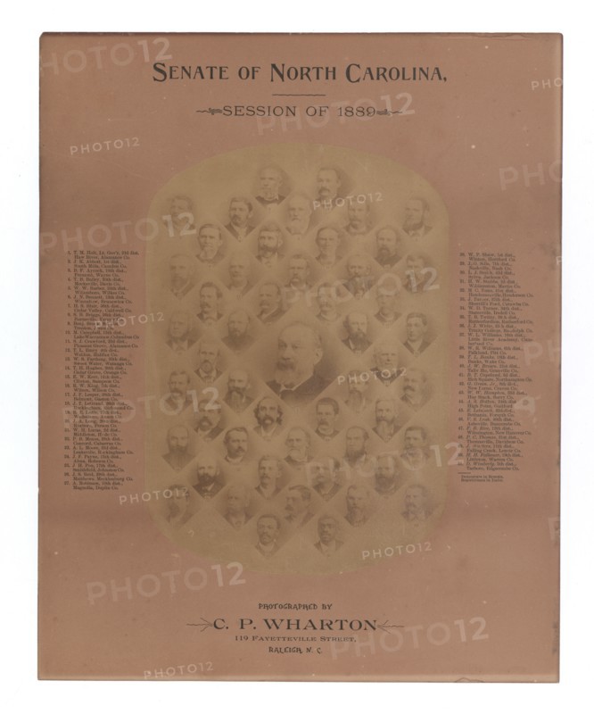 Photographic print of the Senate of North Carolina, Session of 1889, 1889. Creator: Cyrus Paisley Wharton.