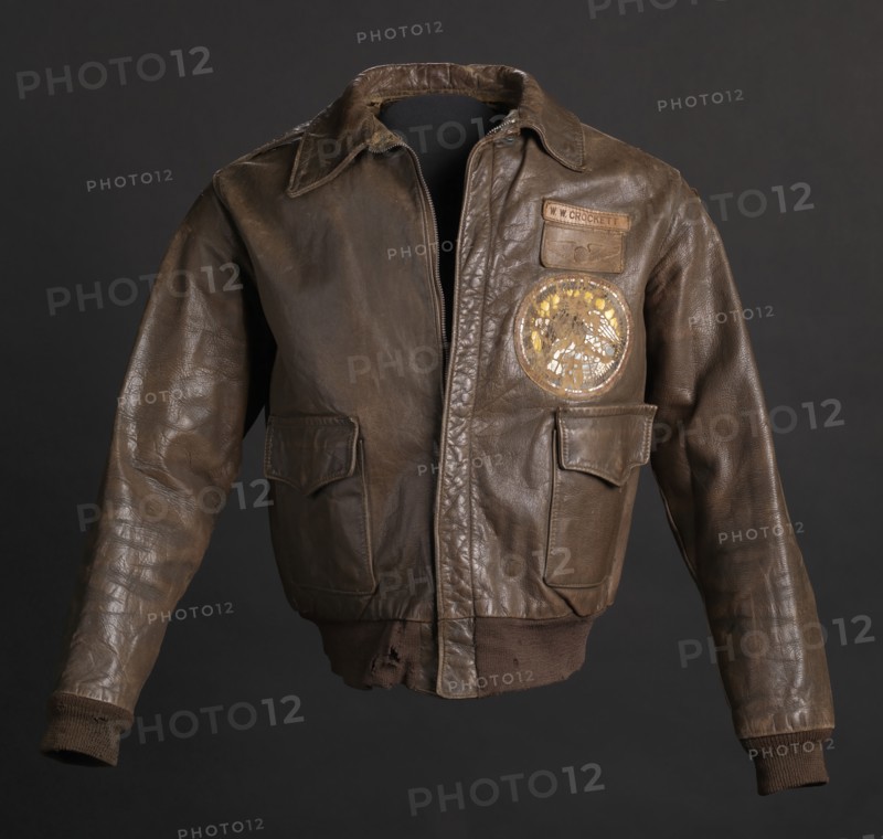 Tuskegee Airman flight jacket worn by Lt. Col. Woodrow W. Crockett, 1942. Creator: Aero Leather Clothing Co..