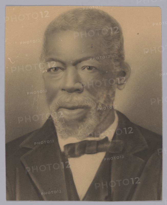 Photographic crayon portrait of Squire May, late 19th century. Creator: Unknown.