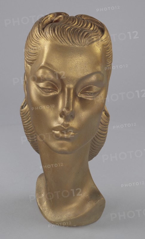 Female mannequin head from Mae's Millinery Shop, 1941-1994. Creator: Unknown.