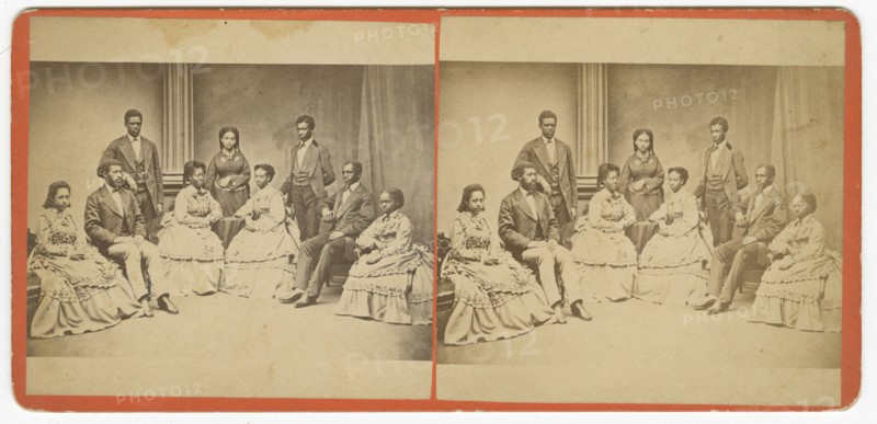 Jubilee Singers, Fisk University, Nashville, Tennessee, 1872. Creator: James Wallace Black.