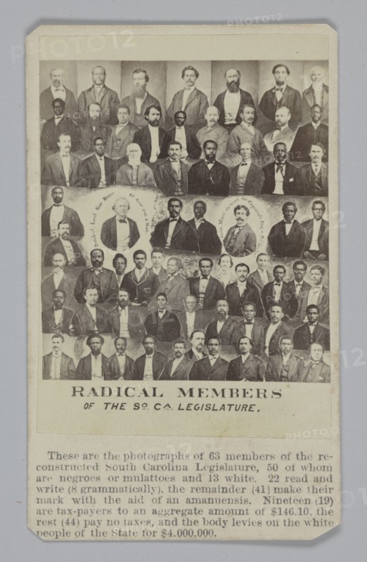 Radical Members of the South Carolina Legislature, 1868. Creator: Unknown.