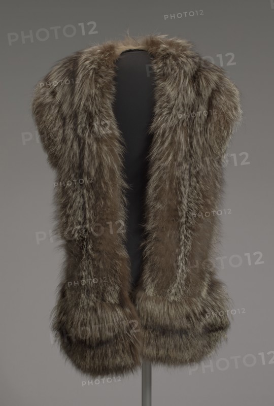 Fox fur stole designed by Lustick Furriers from Mae's Millinery Shop, 1941-1994. Creator: Lustick Furriers.