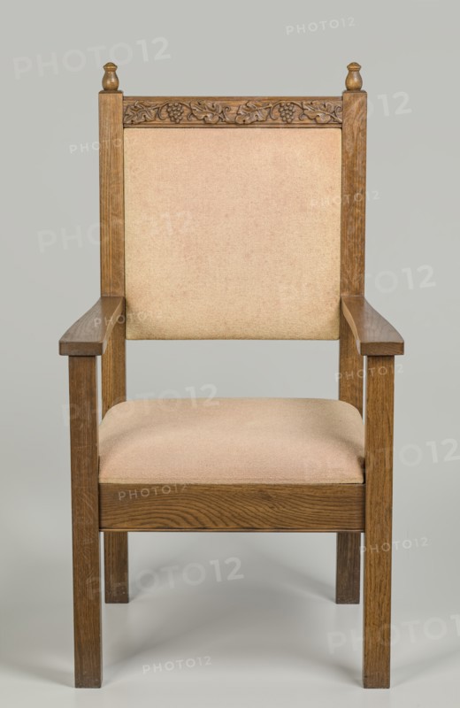 Pulpit chair from Saint Augustine Catholic Church of New Orleans, 20th century. Creator: Unknown.
