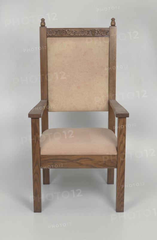 Pulpit chair from Saint Augustine Catholic Church of New Orleans, 20th century. Creator: Unknown.