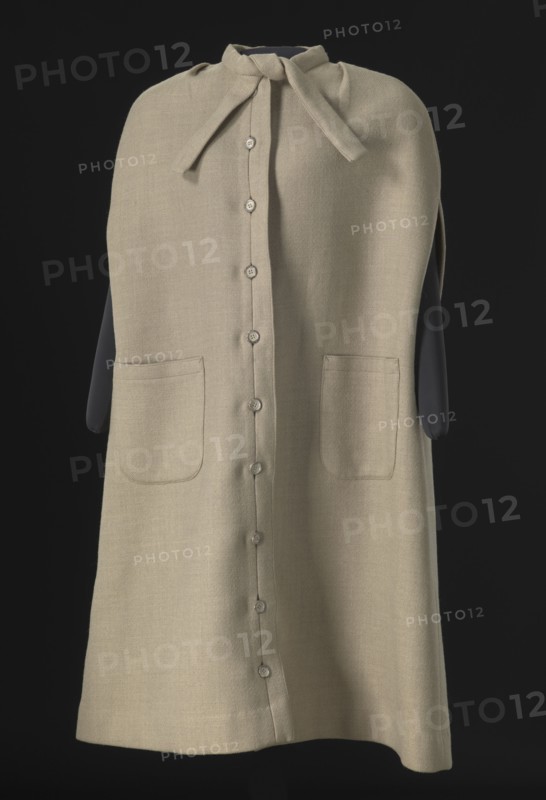 Cream wool cape designed by Arthur McGee, mid 20th-late 20th century. Creator: Arthur McGee.