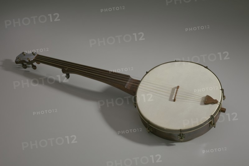 Banjo made in the style of William Esperance Boucher, Jr., ca. 1850s. Creator: Unknown.