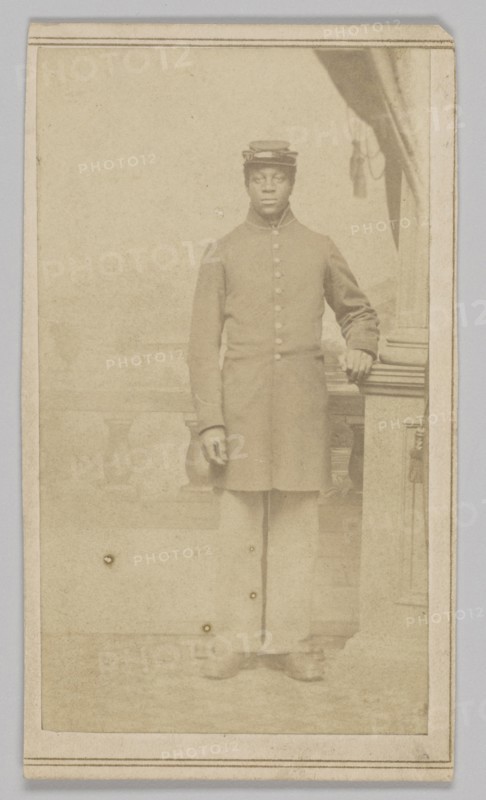Carte-de-visite of an unidentified Union soldier, 1862-1884. Creator: Henry C. Cushing.