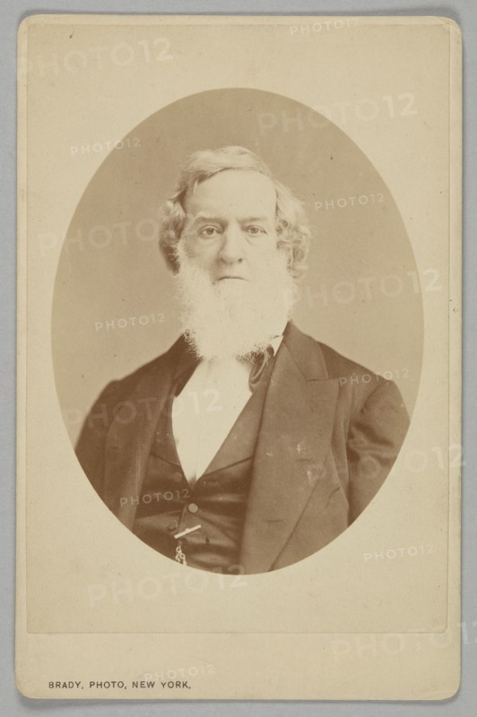 Cabinet card of Gideon Welles, 1860-1878. Creator: Mathew Brady.