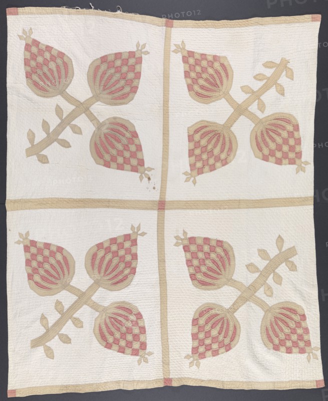 Pineapple quilt gifted to Lucy Hardiman Roundtree from Lydia Hardiman, 1885. Creator: Lydia Hardiman.