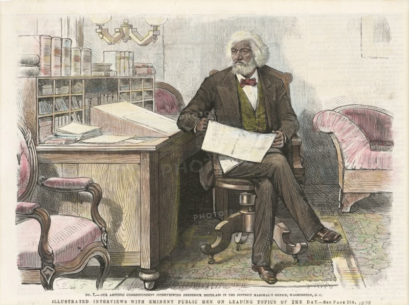 Print of Frederick Douglass, ca. 1879. Creator: Unknown.