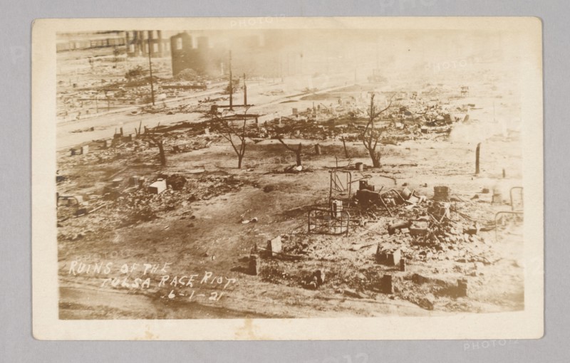 'Ruins of the Tulsa Race Riot 6-1-21', 1921. Creator: Unknown.