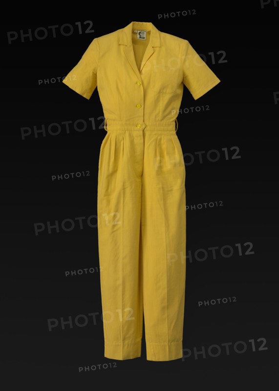 Yellow jumpsuit designed by Willi Smith, 1969-1987. Creator: Willi Smith.