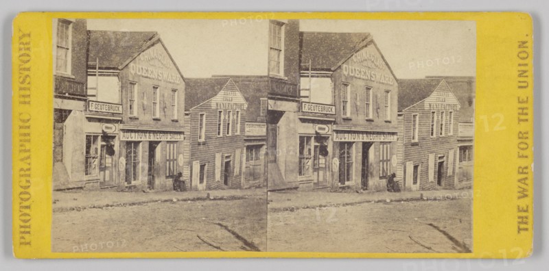 The Slave Market, Atlanta, Ga., 1864. Creator: George N. Barnard.