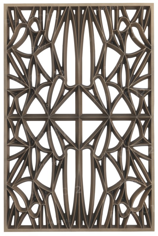 Corona panel designed for NMAAHC (Type A: 65% opacity), ca. 2013. Creators: Peerless Pattern Works, Morel Industries, Dura Industries, Northstar Contracting.