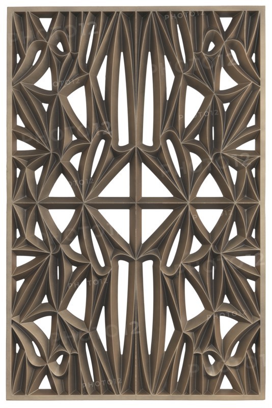 Corona panel designed for NMAAHC (Type E: 85% opacity), ca. 2013. Creators: Peerless Pattern Works, Morel Industries, Dura Industries, Northstar Contracting.