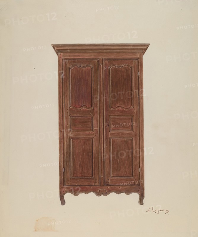 Armoire, c. 1939. Creator: Sarkis Erganian.