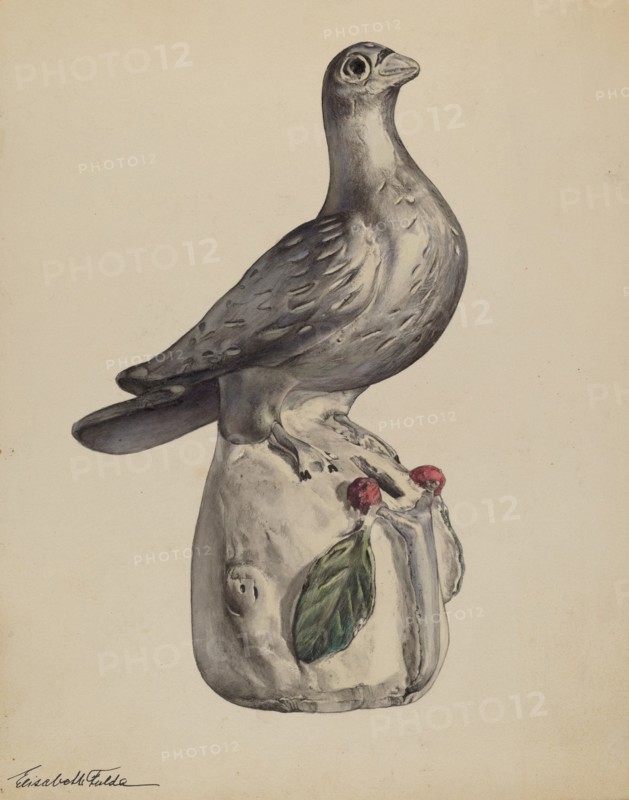 Bank (Dove), c. 1937. Creator: Elisabeth Fulda.