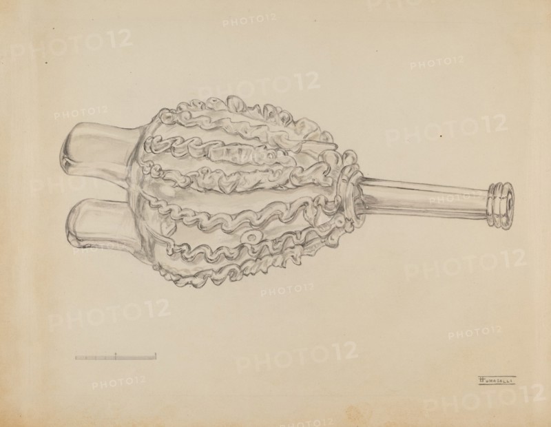 Bellows Bottle, c. 1936. Creator: Frank Fumagalli.