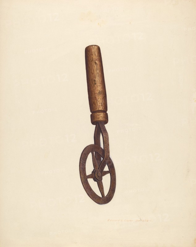 Blacksmith's Measuring Wheel, c. 1939. Creator: Edward L Loper.
