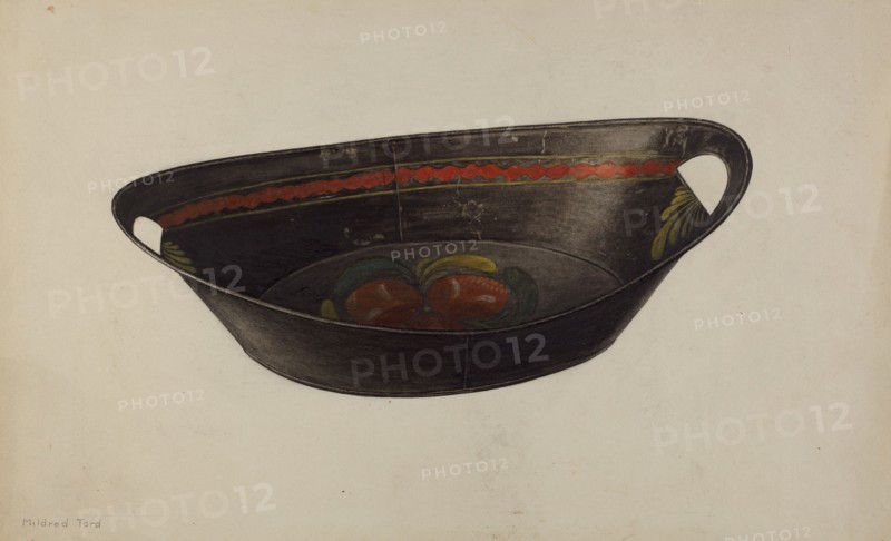 Bread Tray, c. 1938. Creator: Mildred Ford.