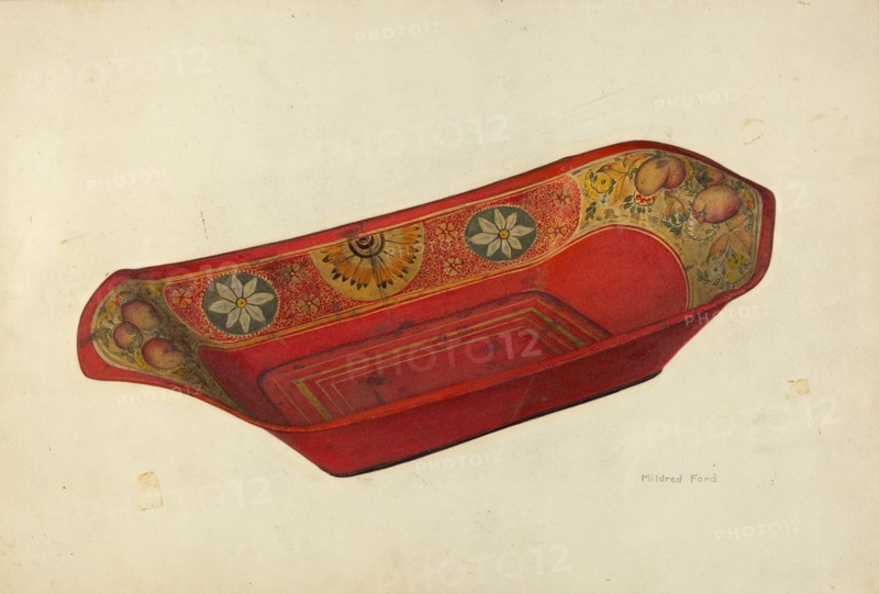 Bread Tray, c. 1941. Creator: Mildred Ford.