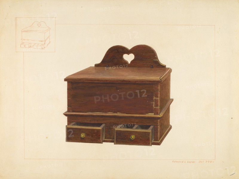 Cabinet Spice Box, c. 1938. Creator: Edward L Loper.