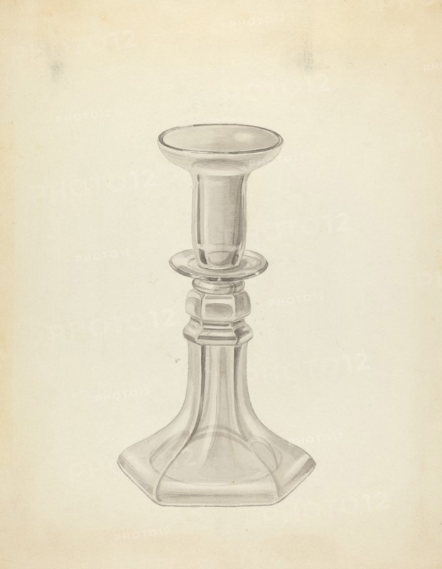Candlestick, c. 1937. Creator: John Fisk.