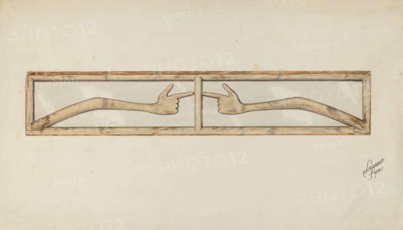 Carved Transom, c. 1937. Creator: Lawrence Flynn.