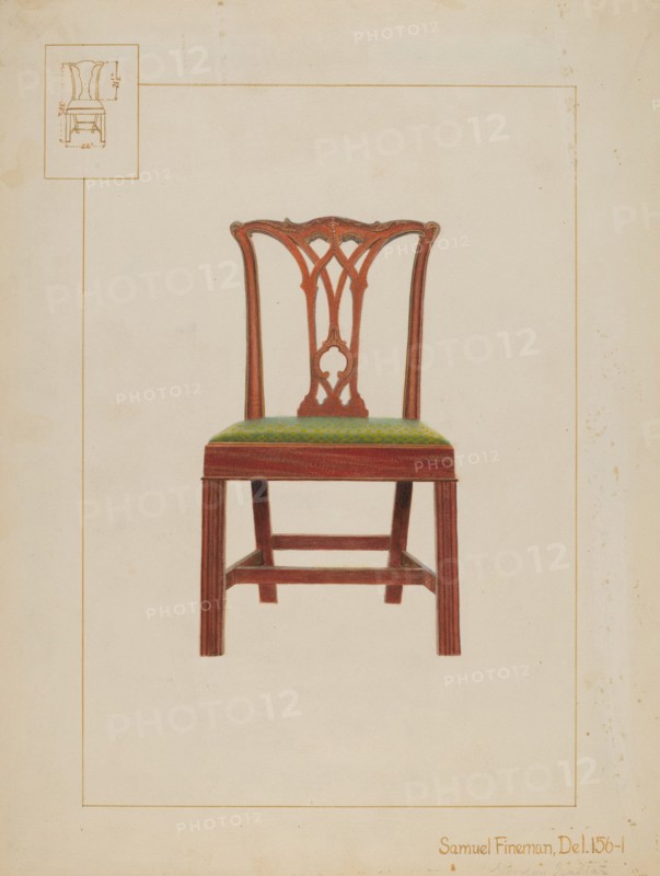 Chair, 1937. Creator: Samuel Fineman.