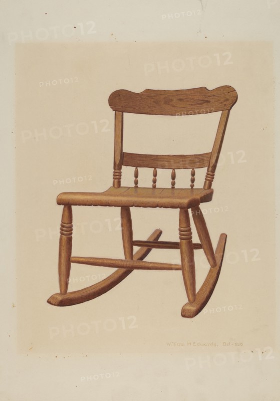 Child's Rocking Chair, c. 1939. Creator: William H Edwards.