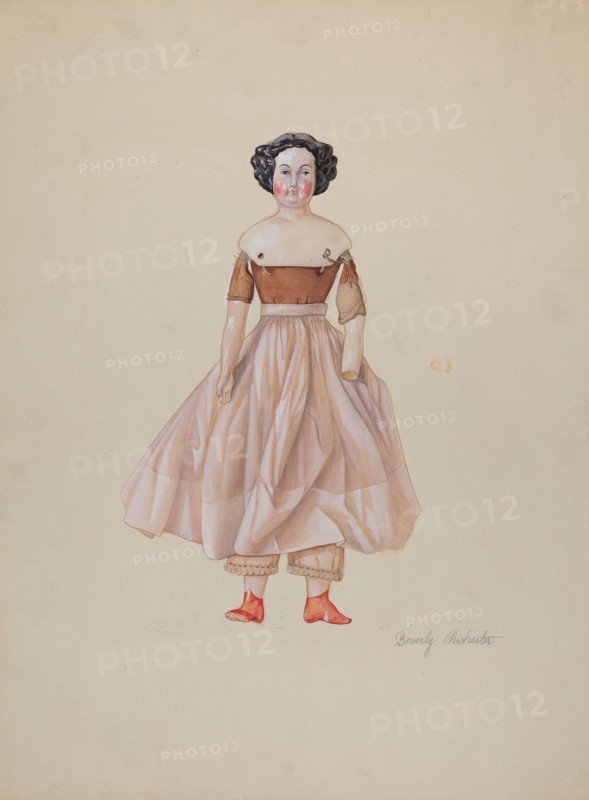 China-Headed Doll, c. 1936. Creator: Beverly Chichester.