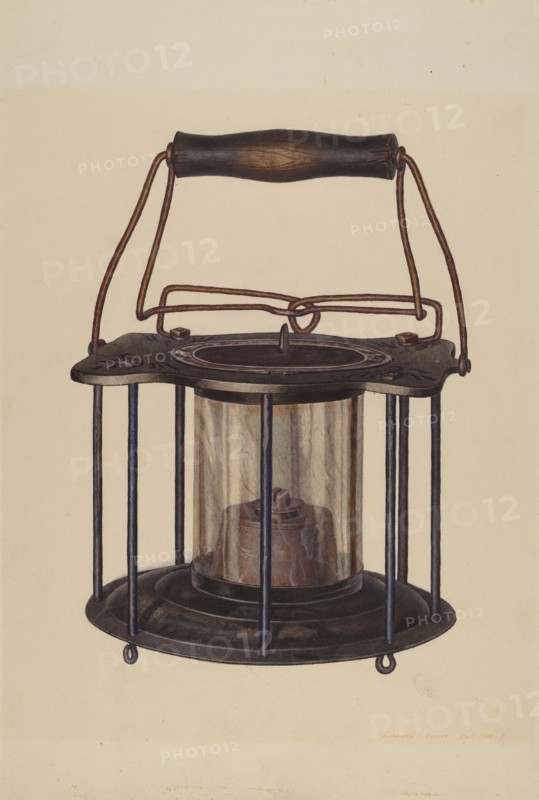 Combination Lantern/Stove, c. 1939. Creator: Edward L Loper.