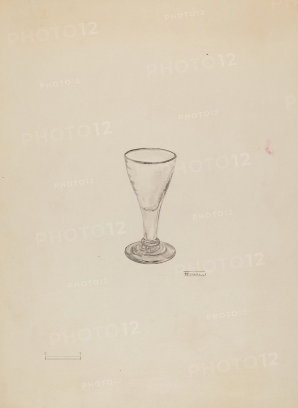 Cordial Glass, c. 1936. Creator: Frank Fumagalli.