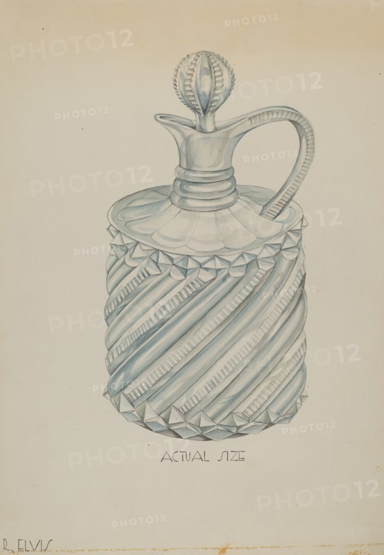 Cruet, c. 1936. Creator: Roberta Elvis.