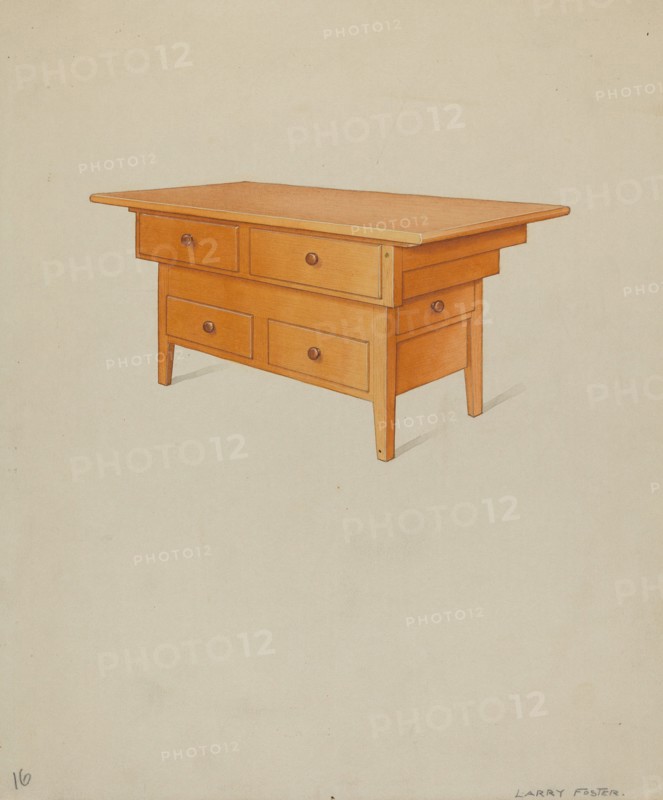 Dairy Counter, 1935/1942. Creator: Lawrence Foster.