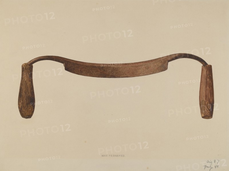 Drawknife, c. 1938. Creator: Max Fernekes.