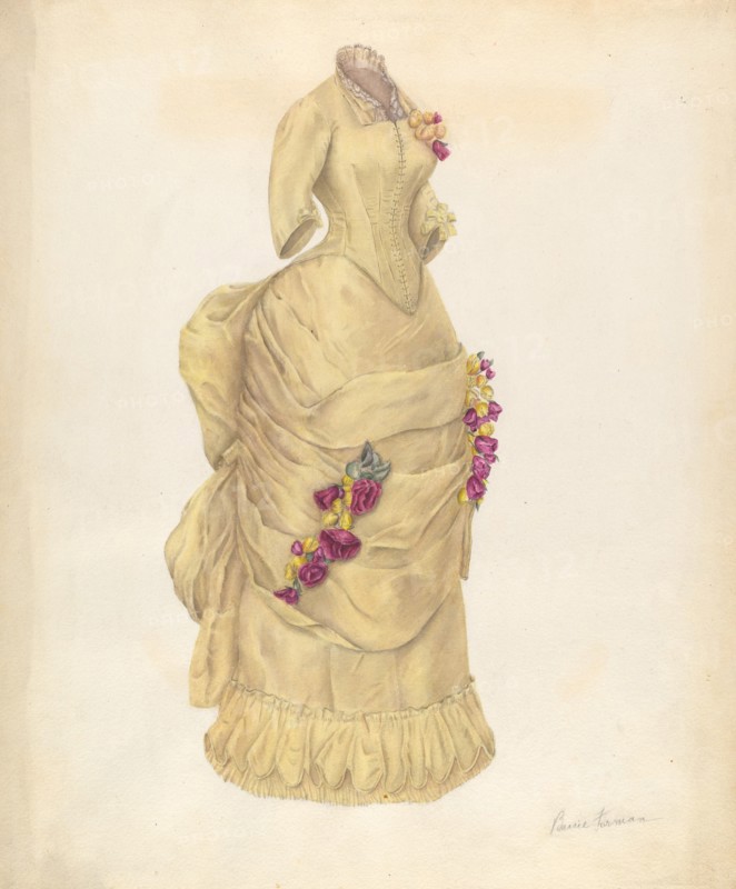 Dress, 1935/1942. Creator: Bessie Forman.