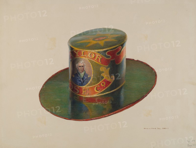 Fireman's Hat, c. 1939. Creator: Samuel W. Ford.