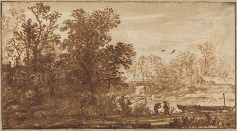 Fisherman in a River Landscape. Creator: Allart van Everdingen.