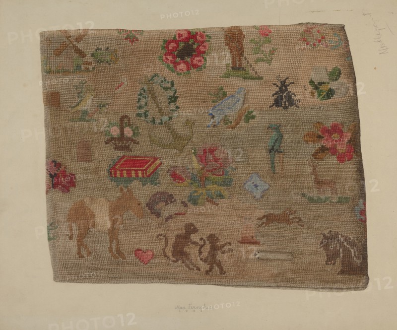 Friendship Pillow, 1939. Creator: Max Fernekes.