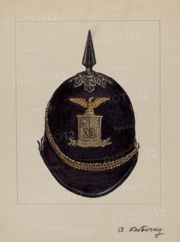 Full Dress Helmet, c. 1936. Creator: Aaron Fastovsky.