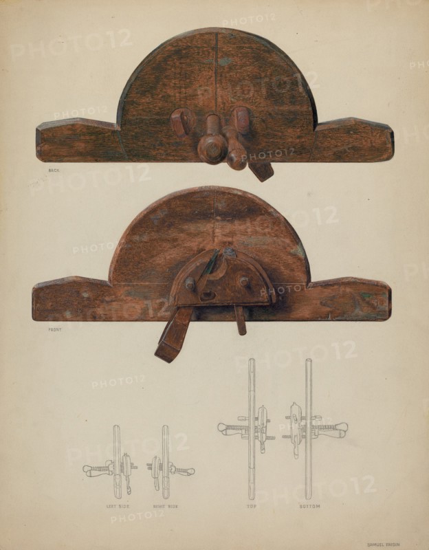 Groove Plane, c. 1937. Creator: Samuel Faigin.