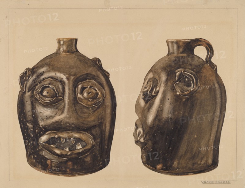 Grotesque Jug, c. 1936. Creator: Yolande Delasser.