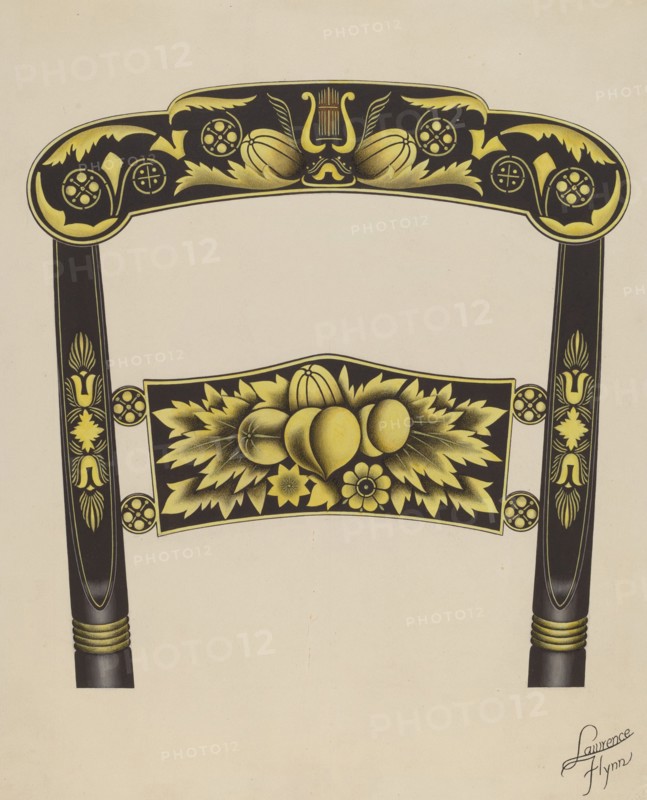 Hitchcock Chair Back, 1936. Creator: Lawrence Flynn.