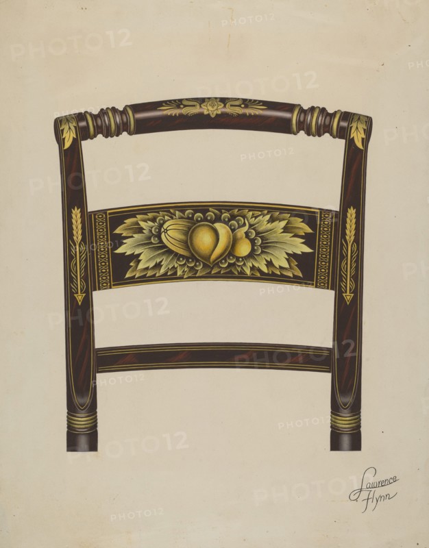 Hitchcock Chair Back, c. 1936. Creator: Lawrence Flynn.